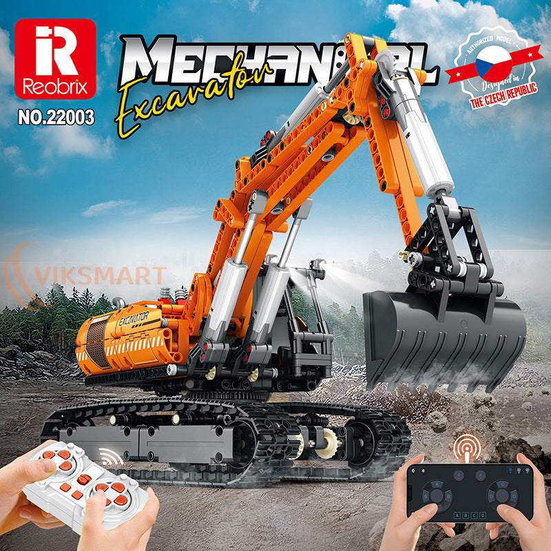 Reobrix 22003 1106Pcs Excavator Assembling Building Block