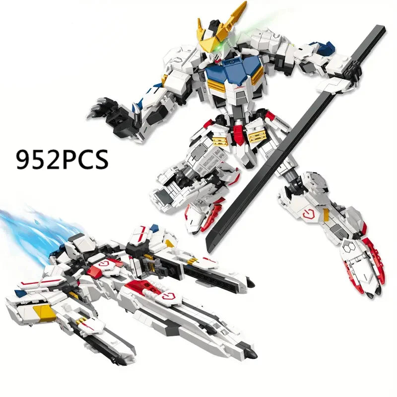 Gundam Barbatos MOC Model 952PCS Assembling Building Bricks 2-modes in 1