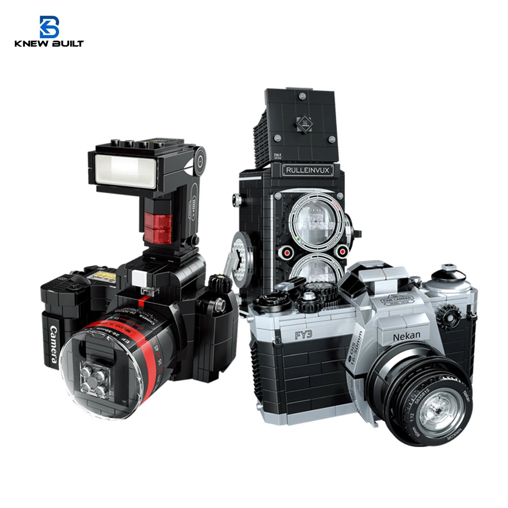 Metro Vintage Camera Model Assembling Mini Building Bricks 405-622 Pcs