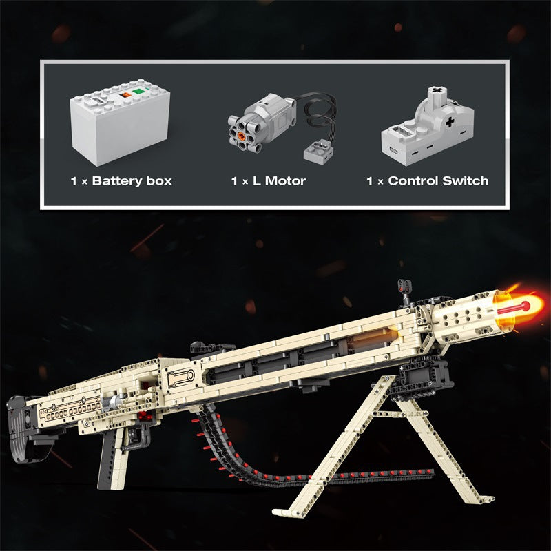 Reobrix 77006 Mg42 Maschine Gun Maschinengewehr Auto-Fireable by Power Building Blocks