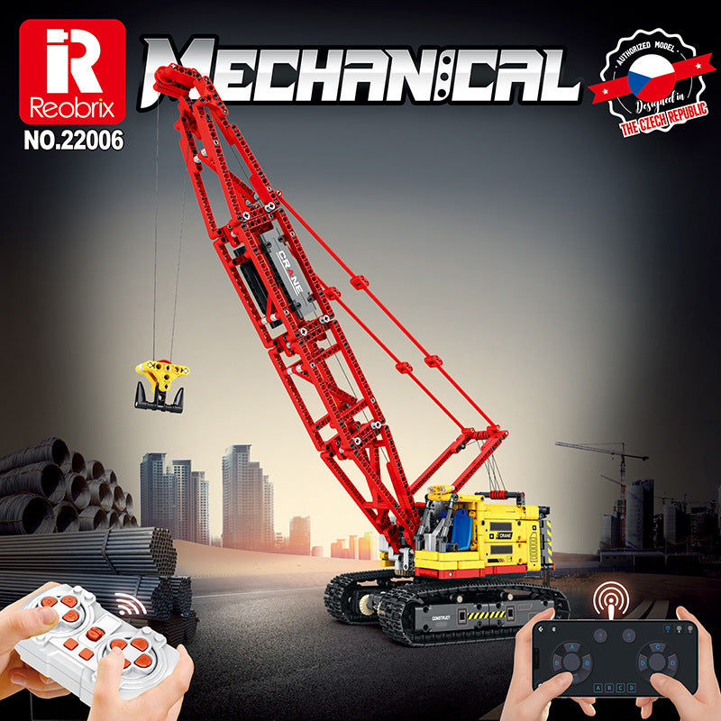 Reobrix 22006 1322Pcs Crawler Crane Assembling Building Block