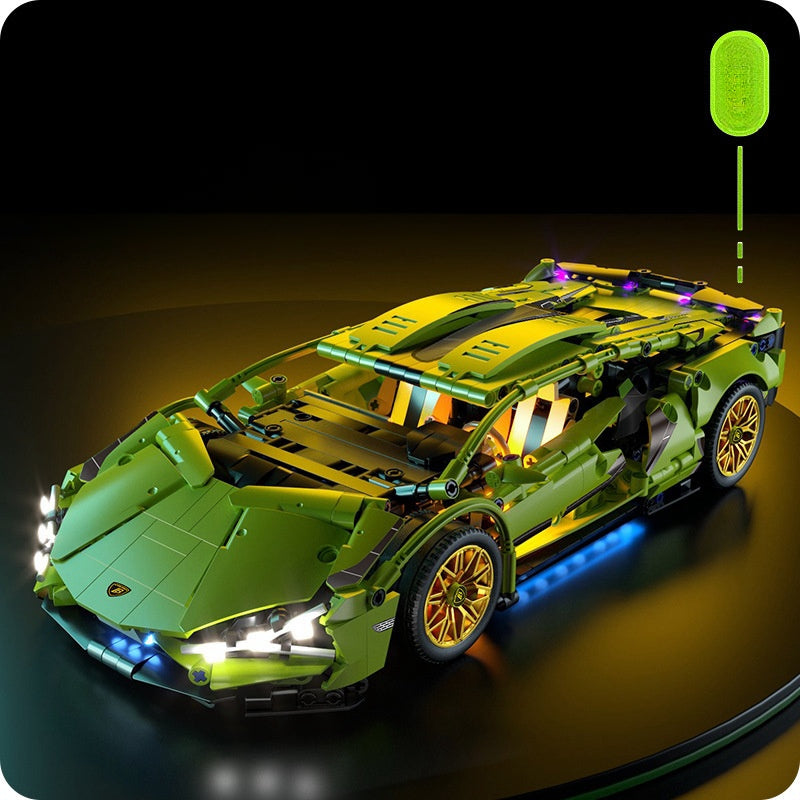 Green Lamborgini Racing Car Model