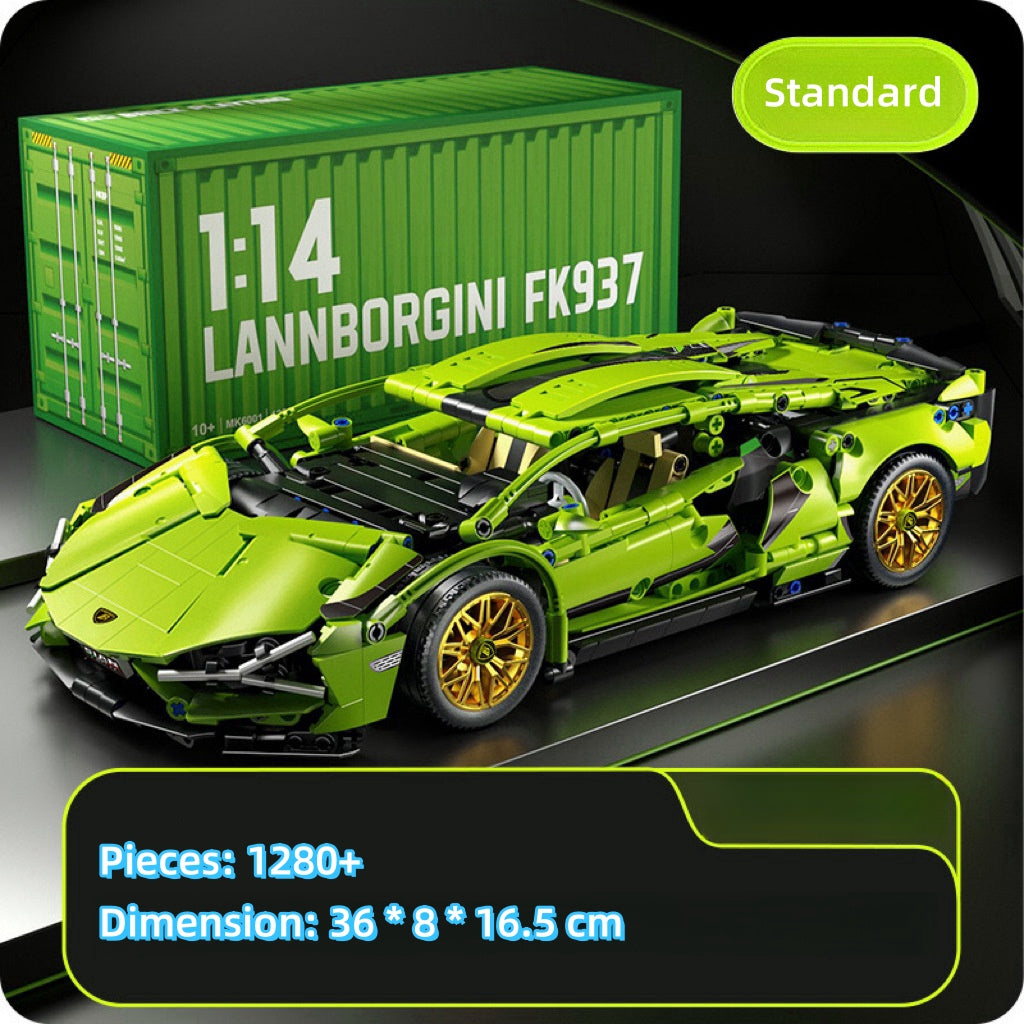 Green Lamborgini Racing Car Model